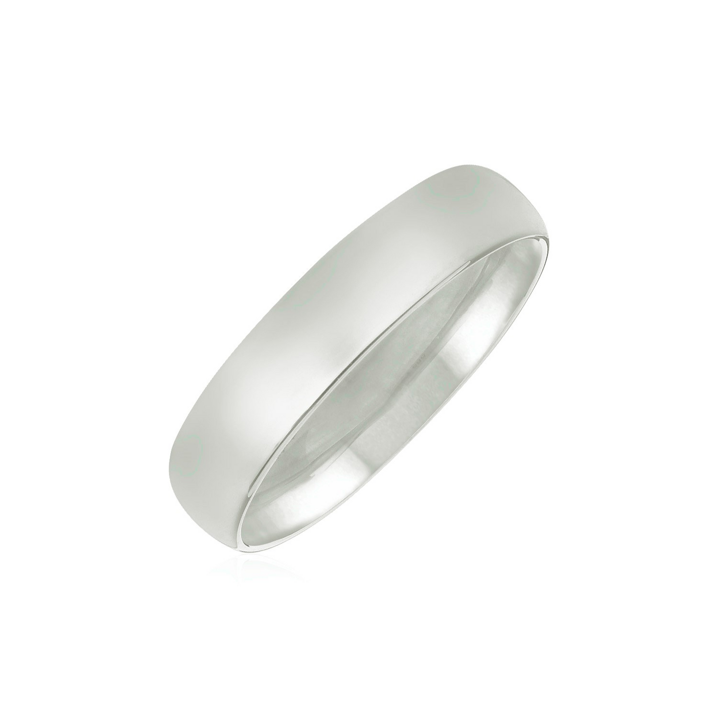 Shop the 14k White Gold 5mm Comfort Fit Wedding Band | Affordable Luxury