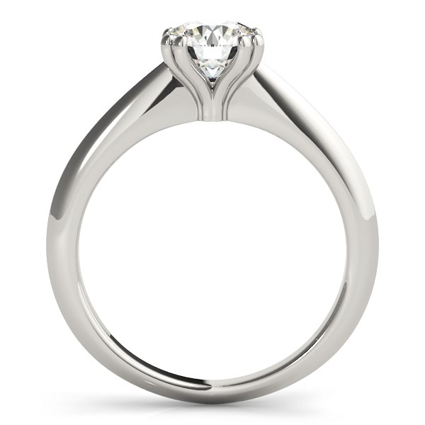 14k White Gold Double Prong Set Solitaire Diamond Engagement Ring (1 cttw) - Stunning Beauty