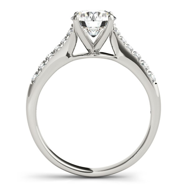 14k White Gold Round Cut Diamond Engagement Ring (1 5/8 cttw) | Elegant and Stylish