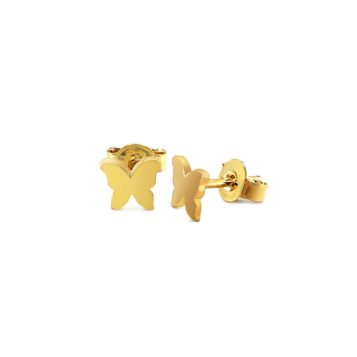 Buy 14k Yellow Gold Polished Butterfly Earrings - Exquisite and Elegant