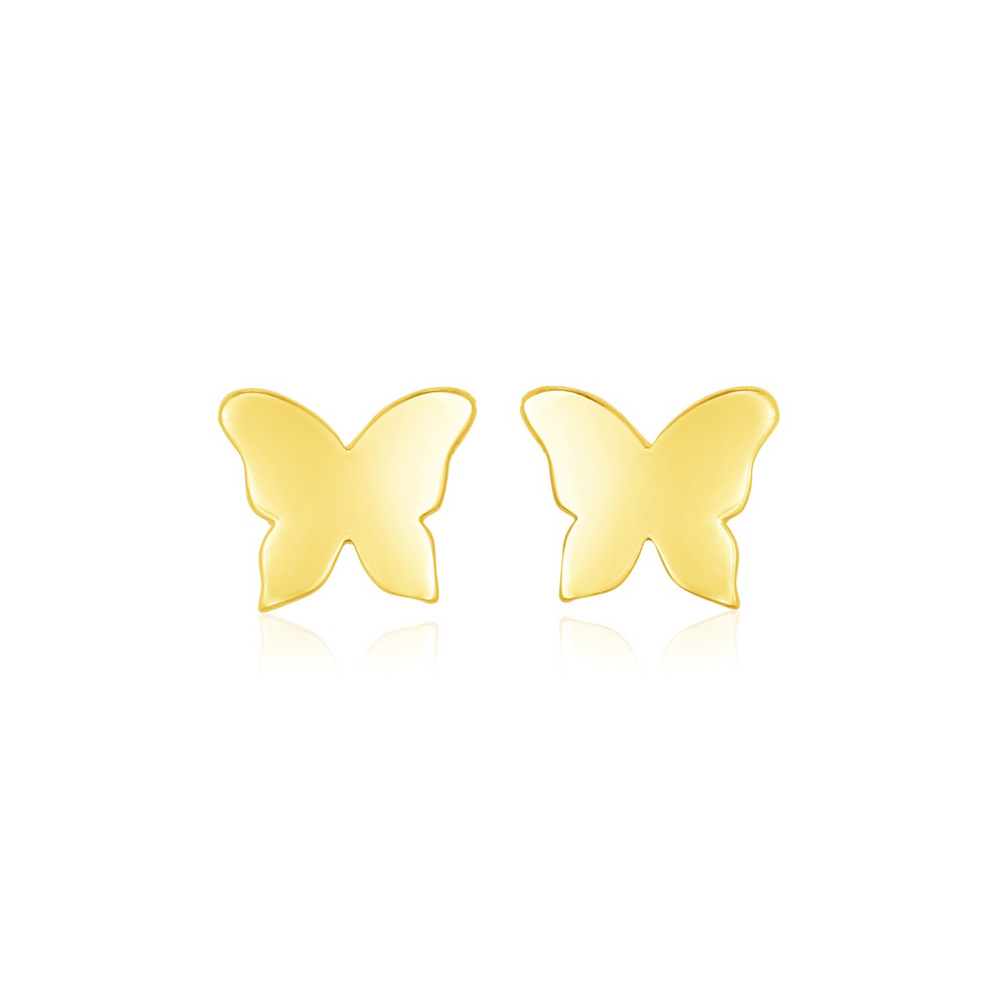 Buy 14k Yellow Gold Polished Butterfly Earrings - Exquisite and Elegant