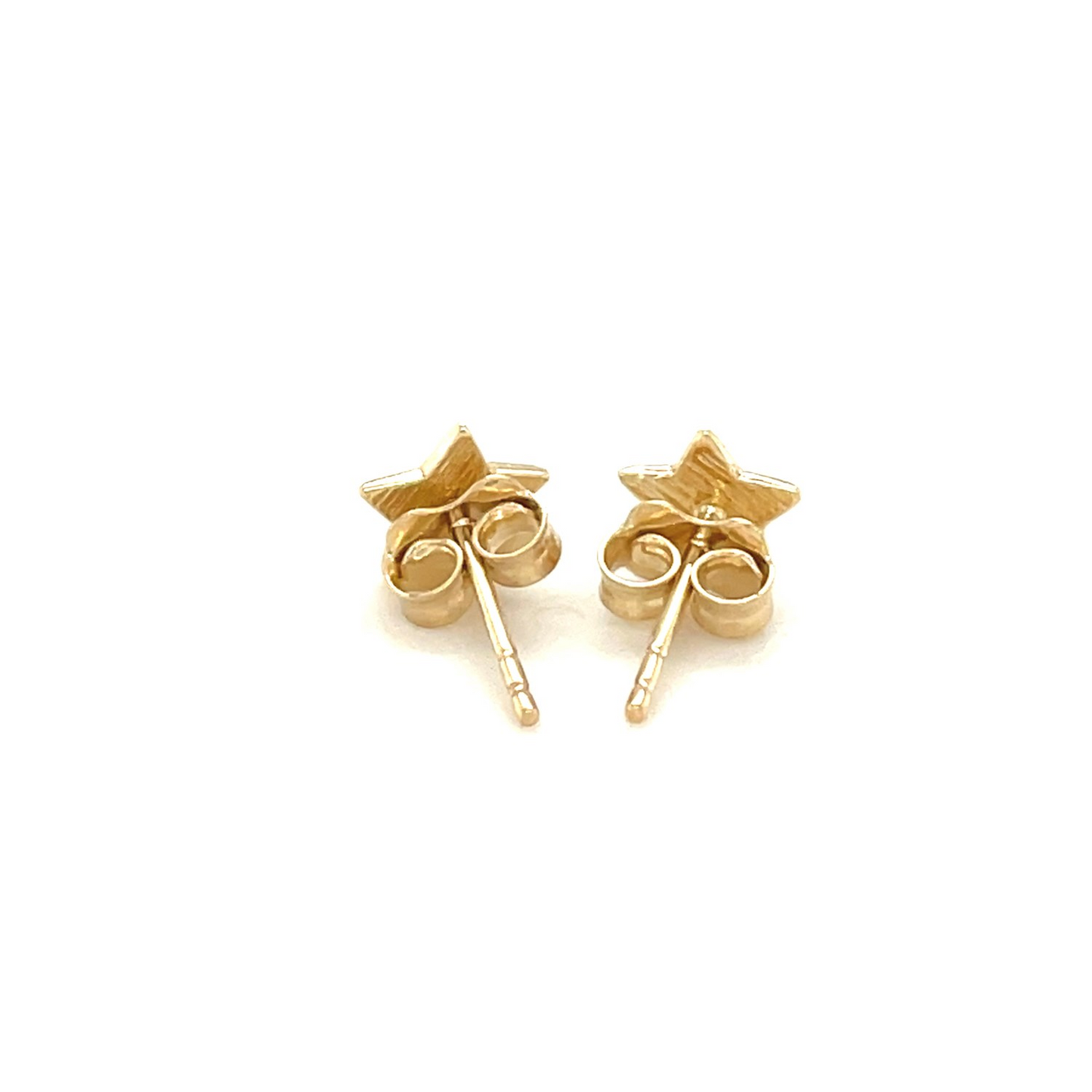 14k Yellow Gold Post Earrings with Stars | Playful and Stylish