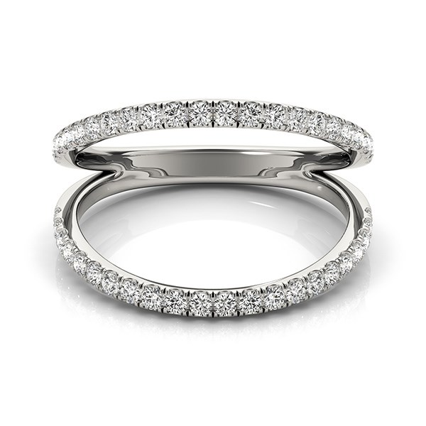 14k White Gold Diamond Split Band Ring (1/4 cttw) - Elegant and Dazzling | Shop Now