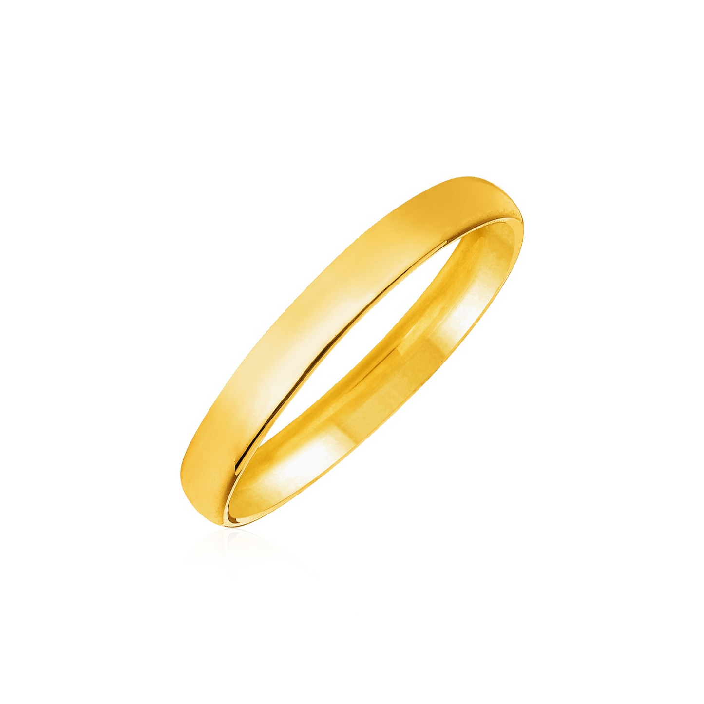 14k Yellow Gold 5mm Comfort Fit Wedding Band - Elegant and Timeless